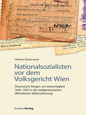 cover image of Nationalsozialisten vor dem Volksgericht Wien